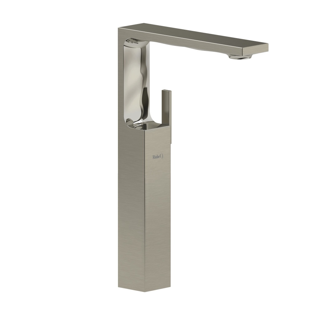 Riobel RFL01BN Reflet Single Handle Tall Lavatory Faucet - Brushed Nickel
