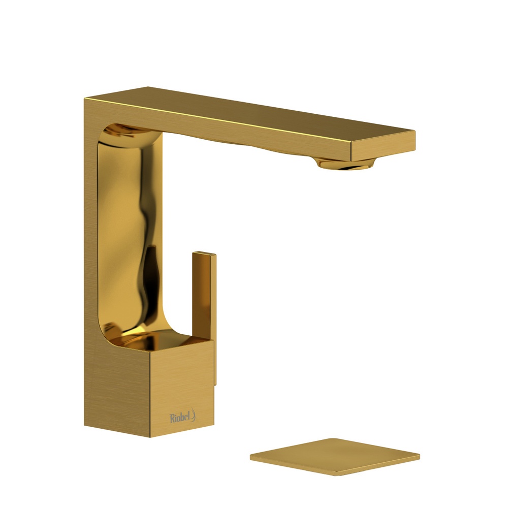 Riobel RFS01BG Reflet Single Handle Lavatory Faucet - Brushed Gold