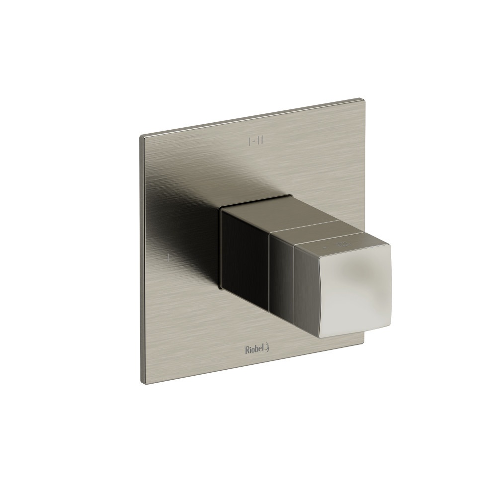Riobel TRF23BN Reflet 1/2" Therm & Pressure Balance Trim With 3 Functions - Brushed Nickel