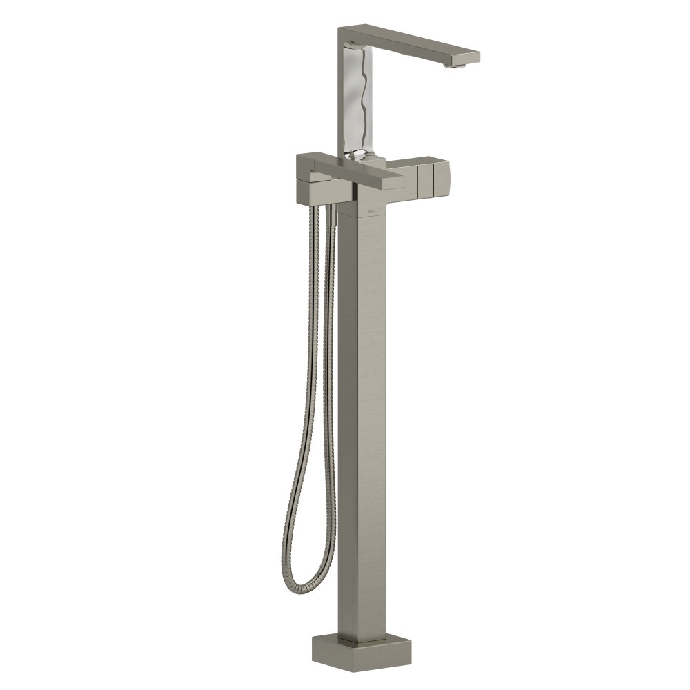 Riobel TRF39BN Reflet Thermostatic Single Hole Floor Mount Tub Filler Trim - Brushed Nickel