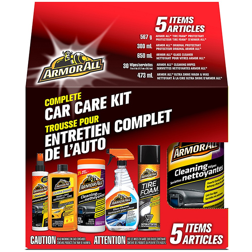 Armorall 18378 Car Cleaning Kit, 5 Pack