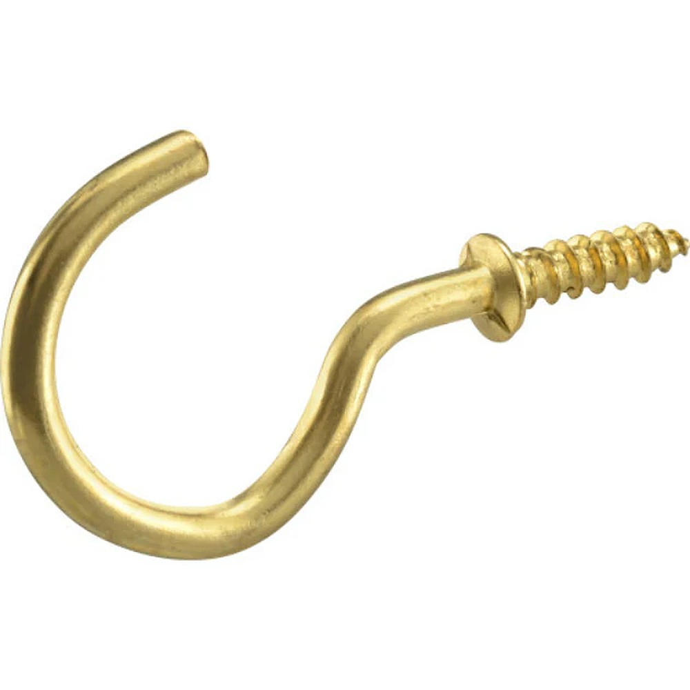 Hillman 122315 1-1/4" Cup Hook - Brass