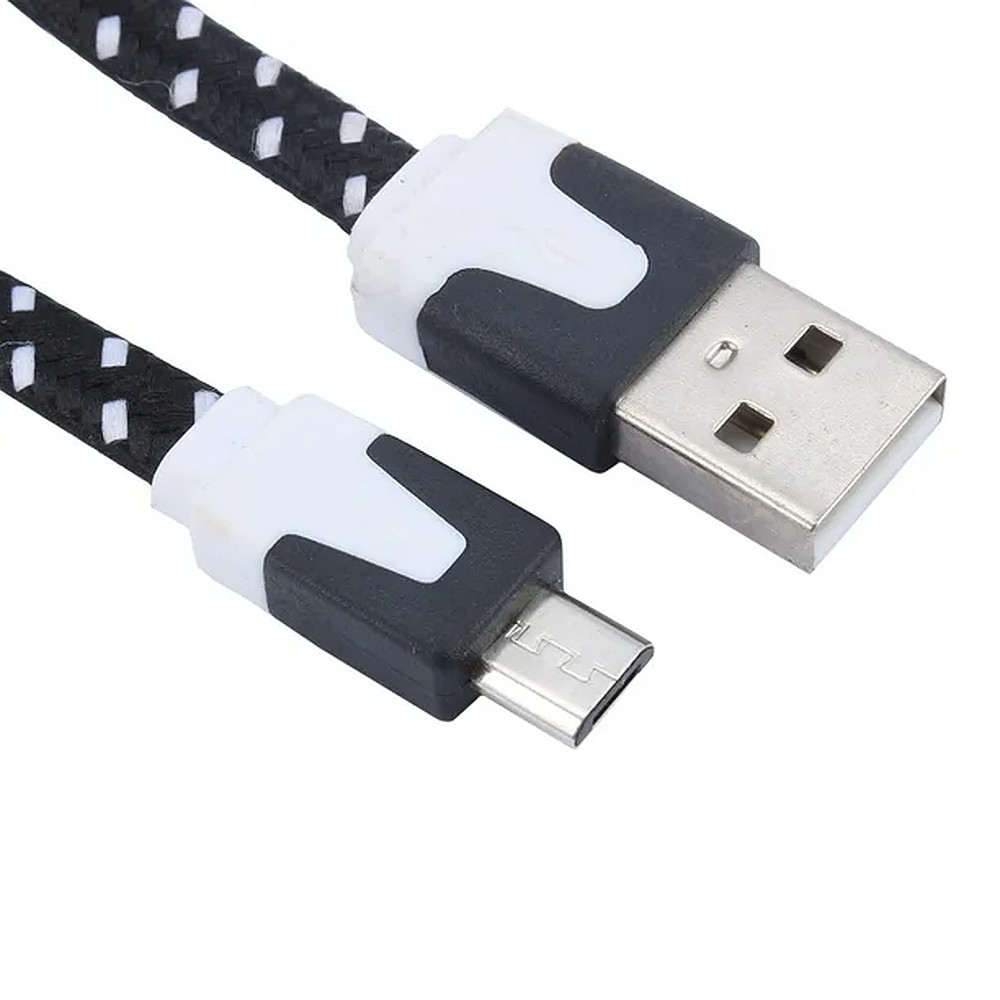 BOOST EK-4018BK 6ft Micro USB Cable - Black & White