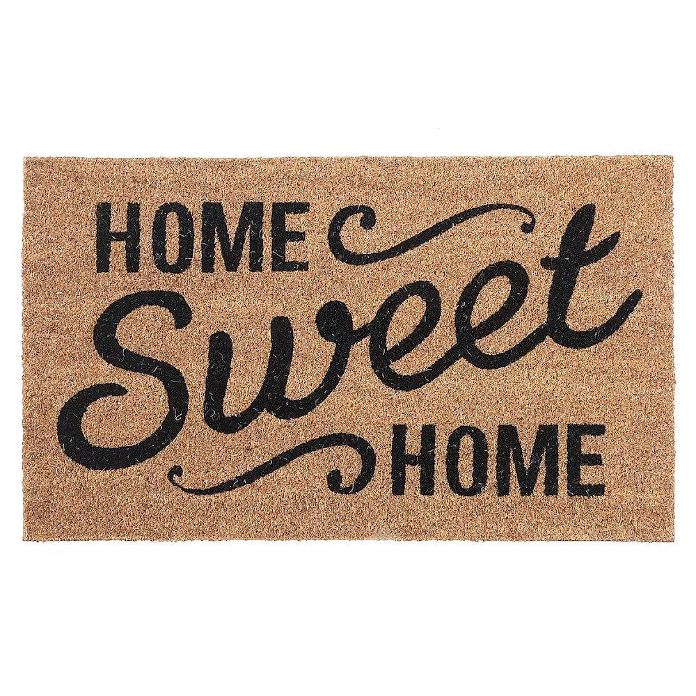 Ih Casa Decor J-021-HM 18" x 30" "Home Sweet Home" Coir Door Mat