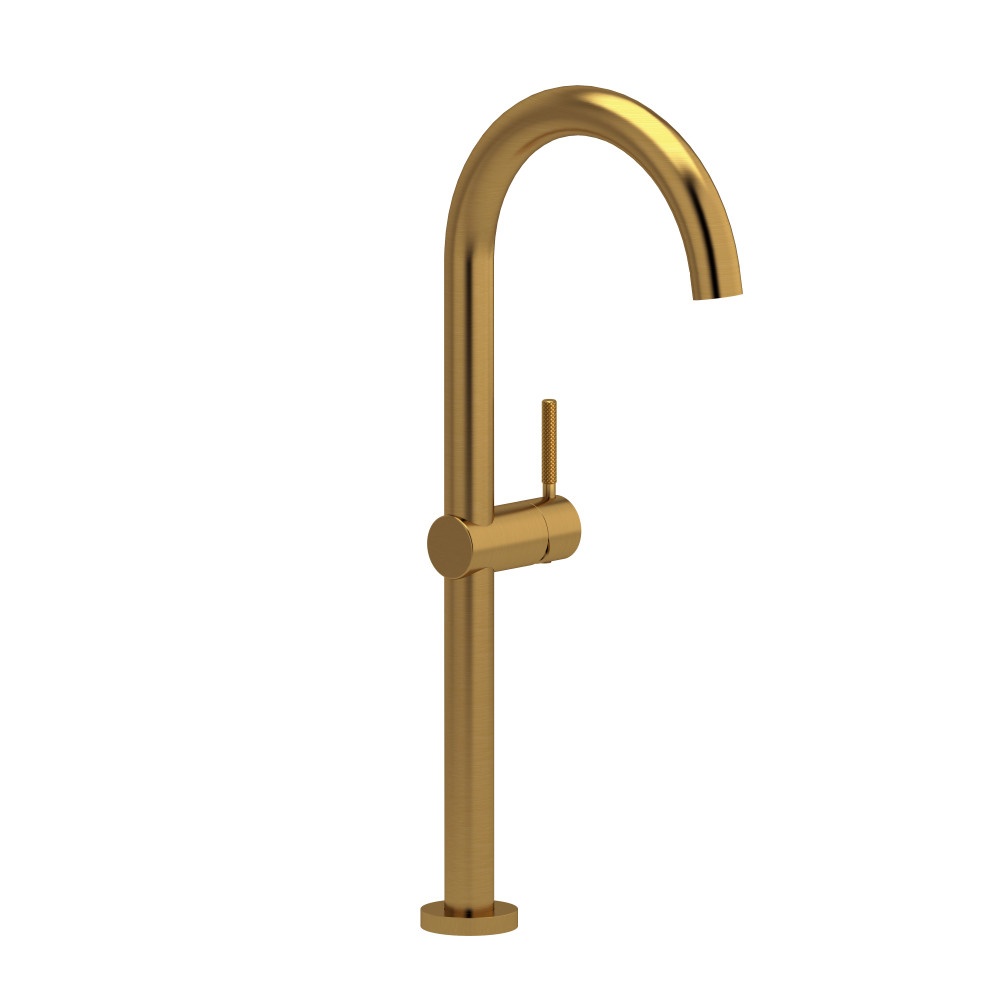 Riobel RL01KNBG Riu Single Handle Tall Lavatory Faucet - Brushed Gold