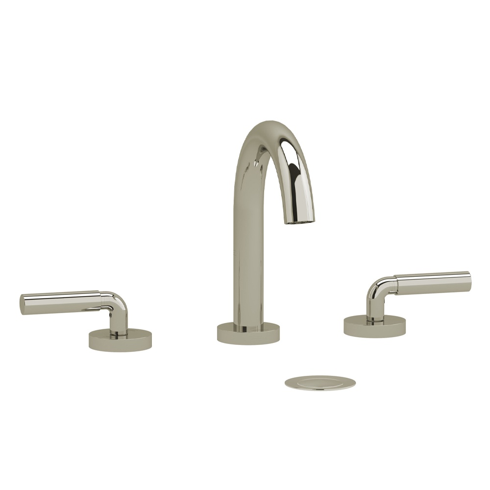 Riobel RU08LPN Riu Widespread Lavatory Faucet With C-Spout - Polished Nickel