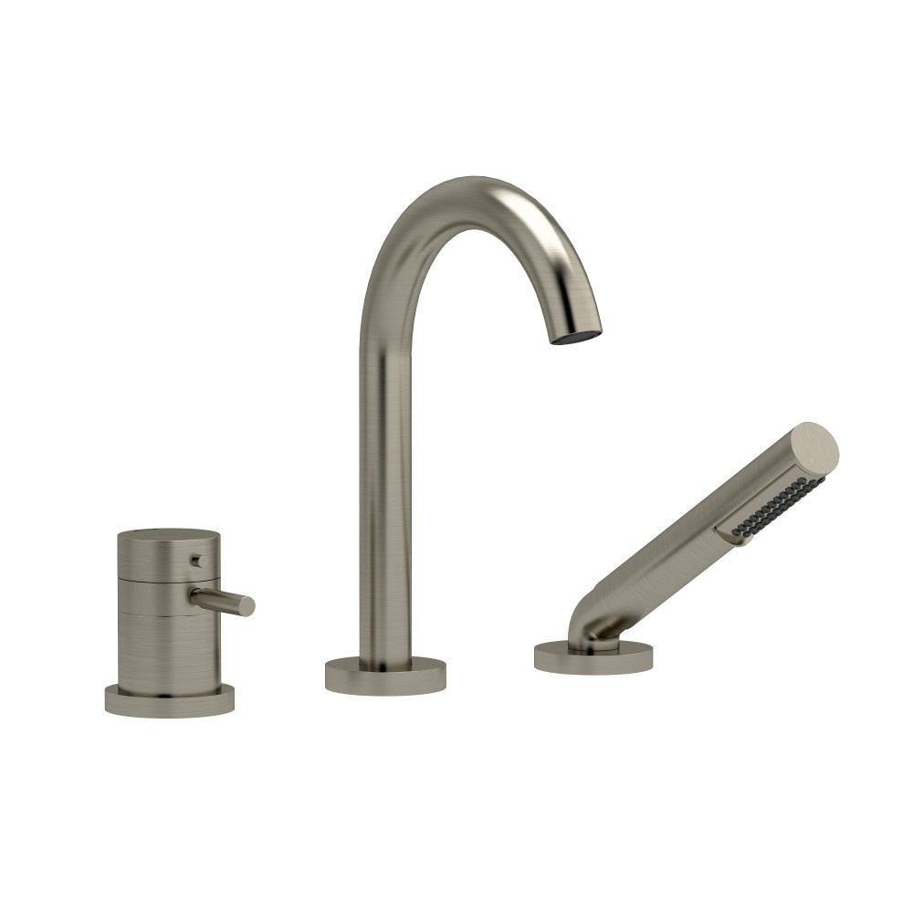 Riobel RU19BN Riu 3-Hole Deck Mount Tub Filler - Brushed Nickel