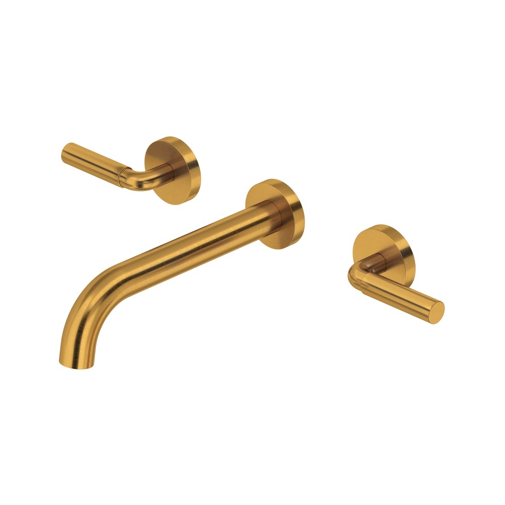 Riobel TRU03LBG Riu Wall Mount Lavatory Faucet Trim - Brushed Gold