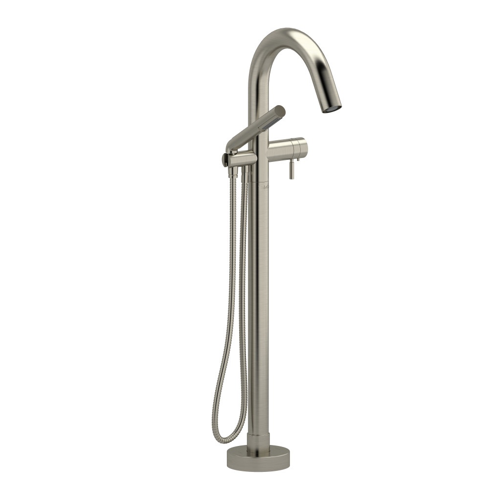 Riobel TRU39BN Riu Thermostatic Single Hole Floor Mount Tub Filler Trim - Brushed Nickel
