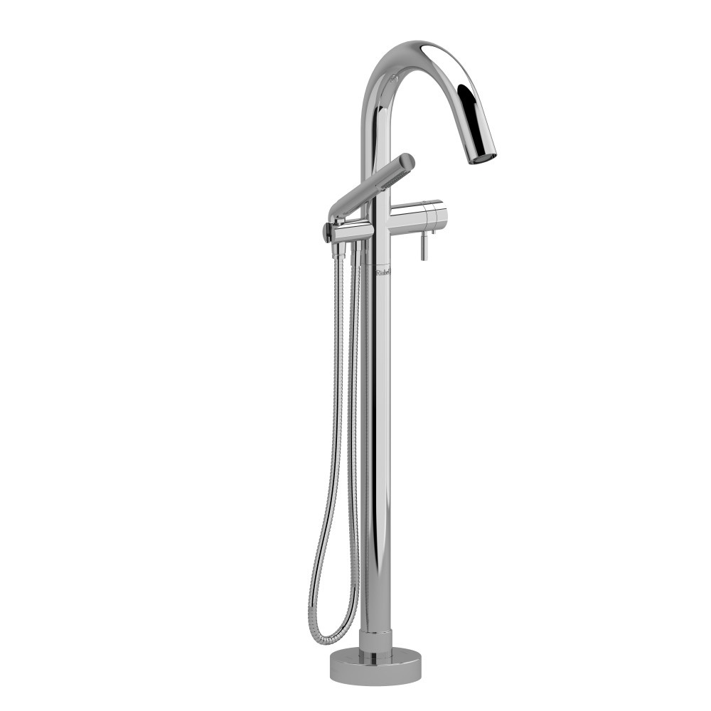 Riobel TRU39C Riu Thermostatic Single Hole Floor Mount Tub Filler Trim - Chrome