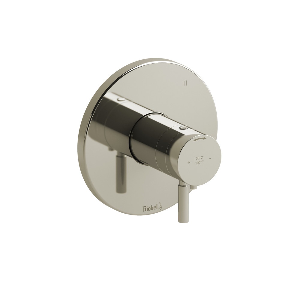Riobel TRUTM47PN Riu 1/2" Therm & Pressure Balance Trim With 3 Functions - Polished Nickel