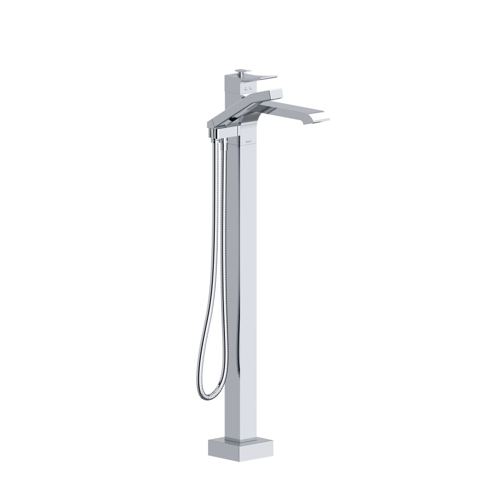 Riobel TZO39C Zendo Thermostatic Single Hole Floor Mount Tub Filler Trim - Chrome