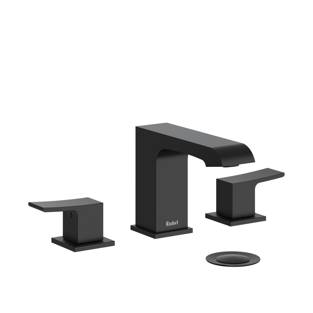 Riobel ZO08BK Zendo Widespread Lavatory Faucet - Black