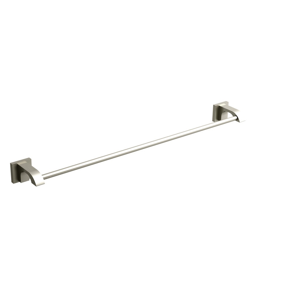 Riobel ZO5BN Zendo 24" Towel Bar - Brushed Nickel