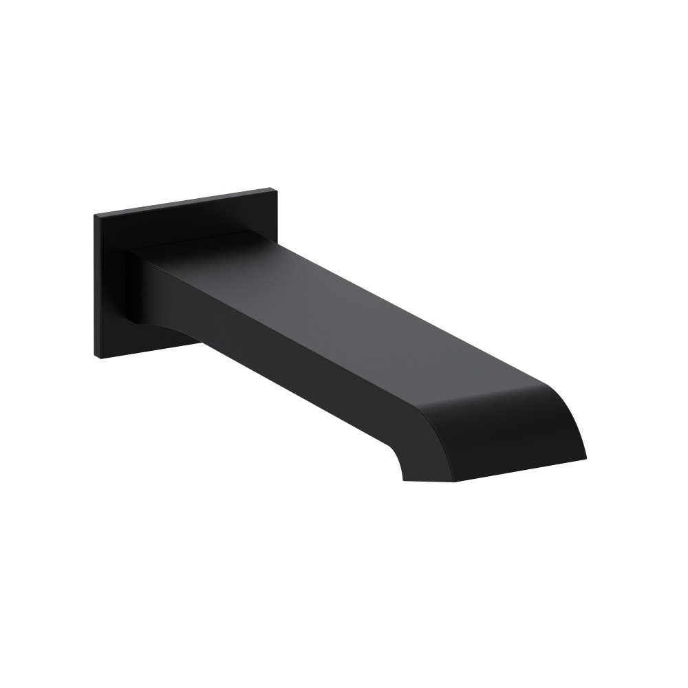Riobel ZO80BK Zendo Wall Mount Tub Spout - Black