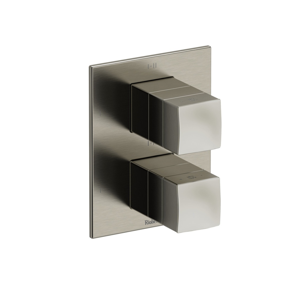 Riobel TRF46BN Reflet 3/4" Therm & Pressure Balance Trim With 6 Functions - Brushed Nickel