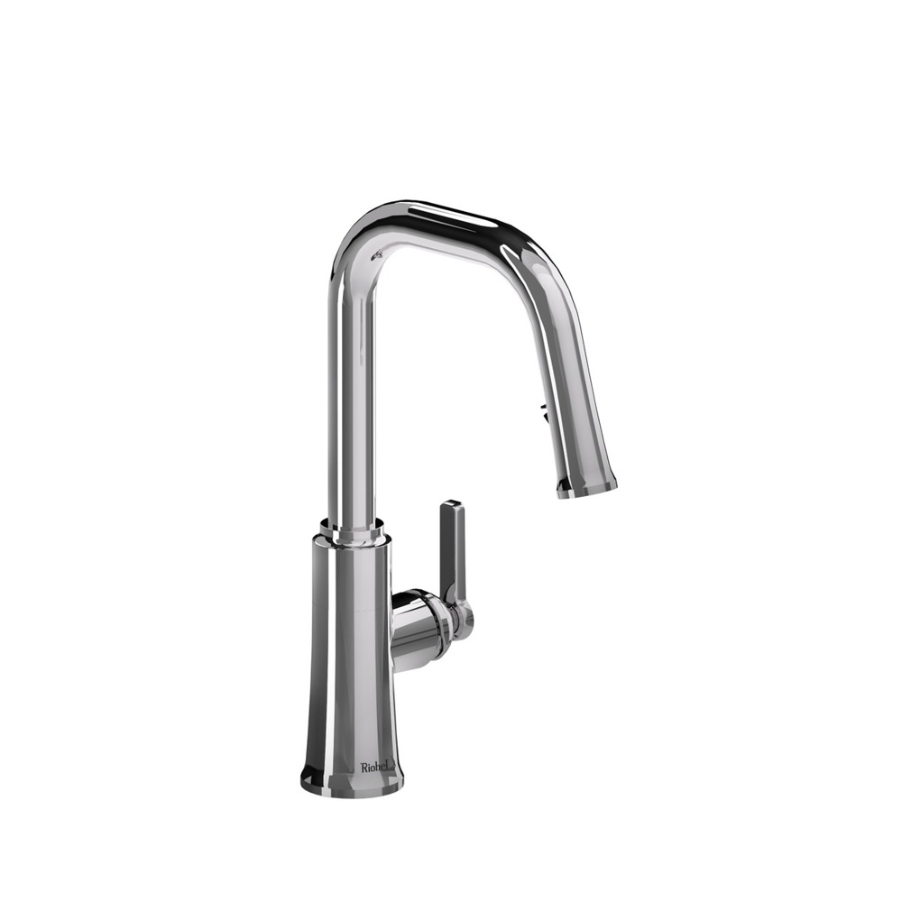 Riobel TTSQ101C Trattoria Pull-Down Kitchen Faucet With U-Spout - Chrome