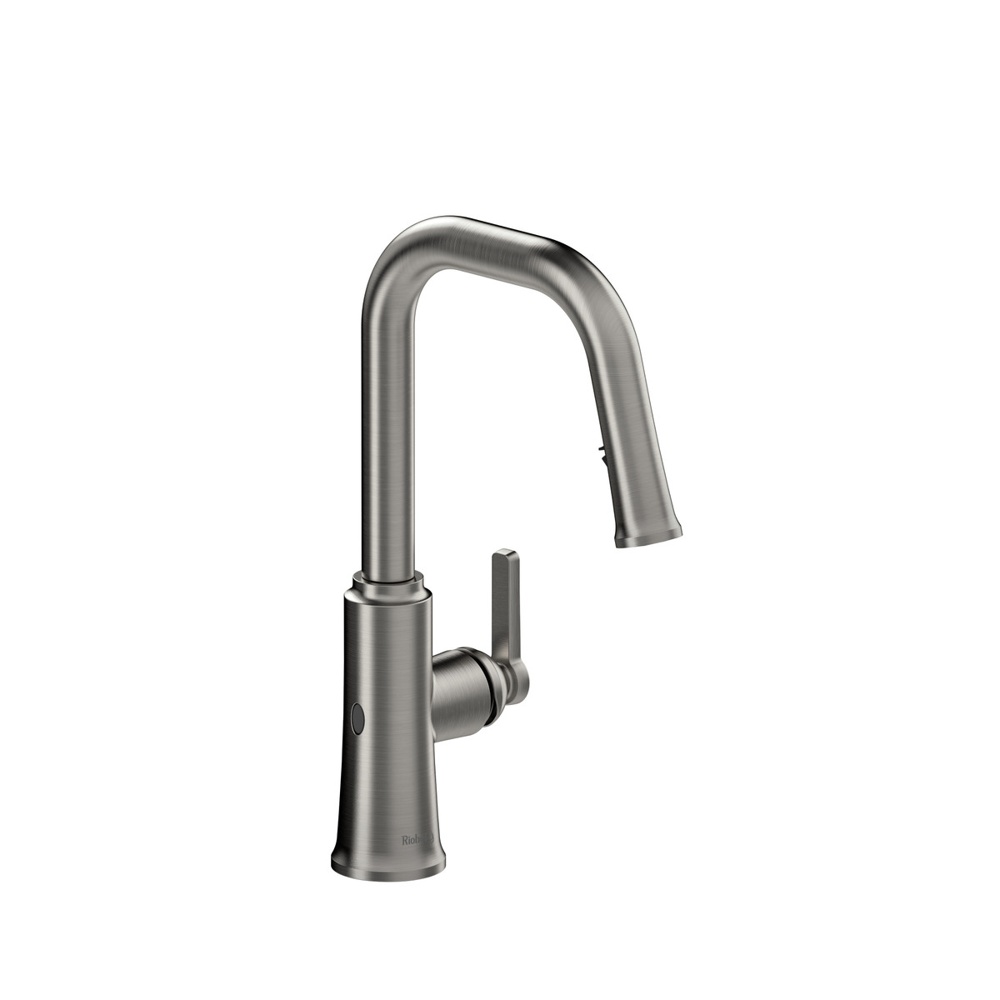 Riobel TTSQ111SS Trattoria Pull-Down Touchless Kitchen Faucet With U-Spout - Stainless Steel