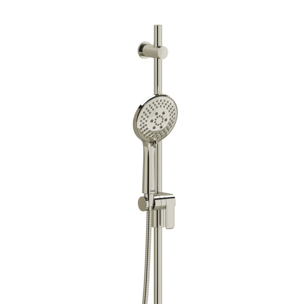 Riobel 1010PN Handshower Set With 36" Slide Bar and 6-Function Handshower - Polished Nickel