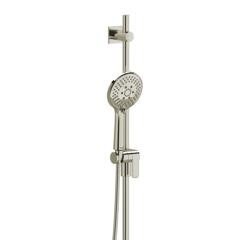 Riobel 2020PN Handshower Set With 36" Slide Bar and 6-Function Handshower - Polished Nickel