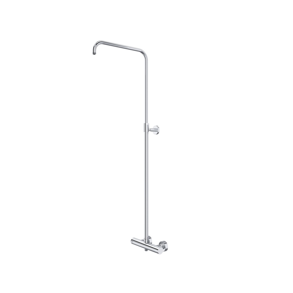 Riobel 4657C Duo Rail With 1/2" Thermostatic External Bar - Chrome