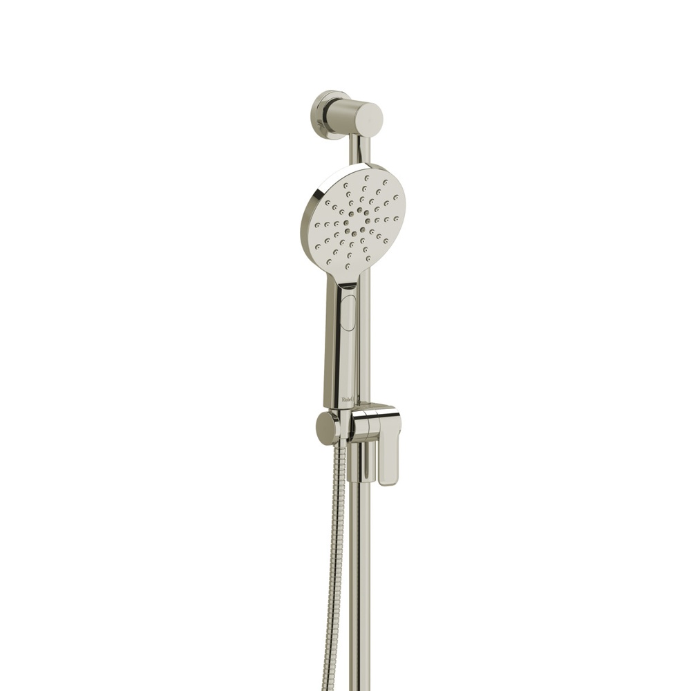 Riobel 4664PN Handshower Set With 31" Slide Bar and 4-Function Handshower - Polished Nickel