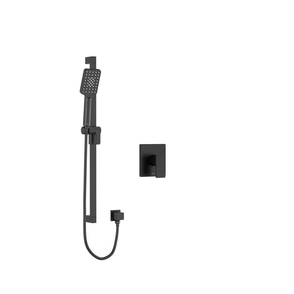 Riobel US54BK-EX Kubik Type P (Pressure Balance) Shower - Black