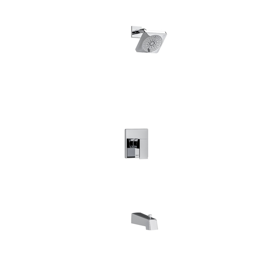 Riobel US73C Kubik Pressure Balance Shower Kit - Chrome