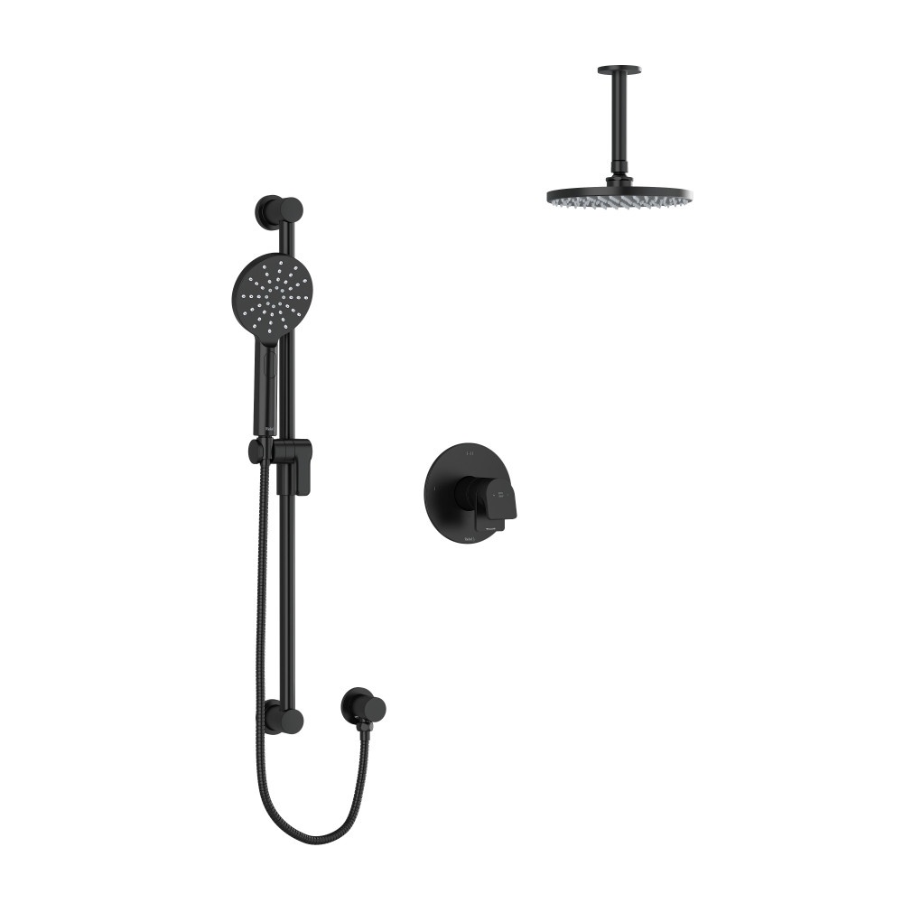 Riobel TKIT323ODBK-6 Ode Shower Kit 323 Trim - Black