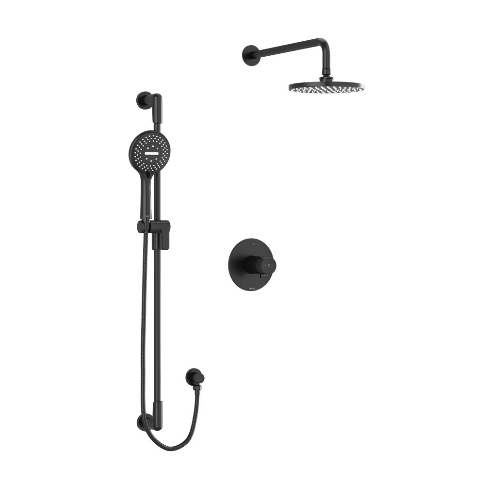 Riobel TKIT323PBBK Parabola Shower Kit 323 Trim - Black
