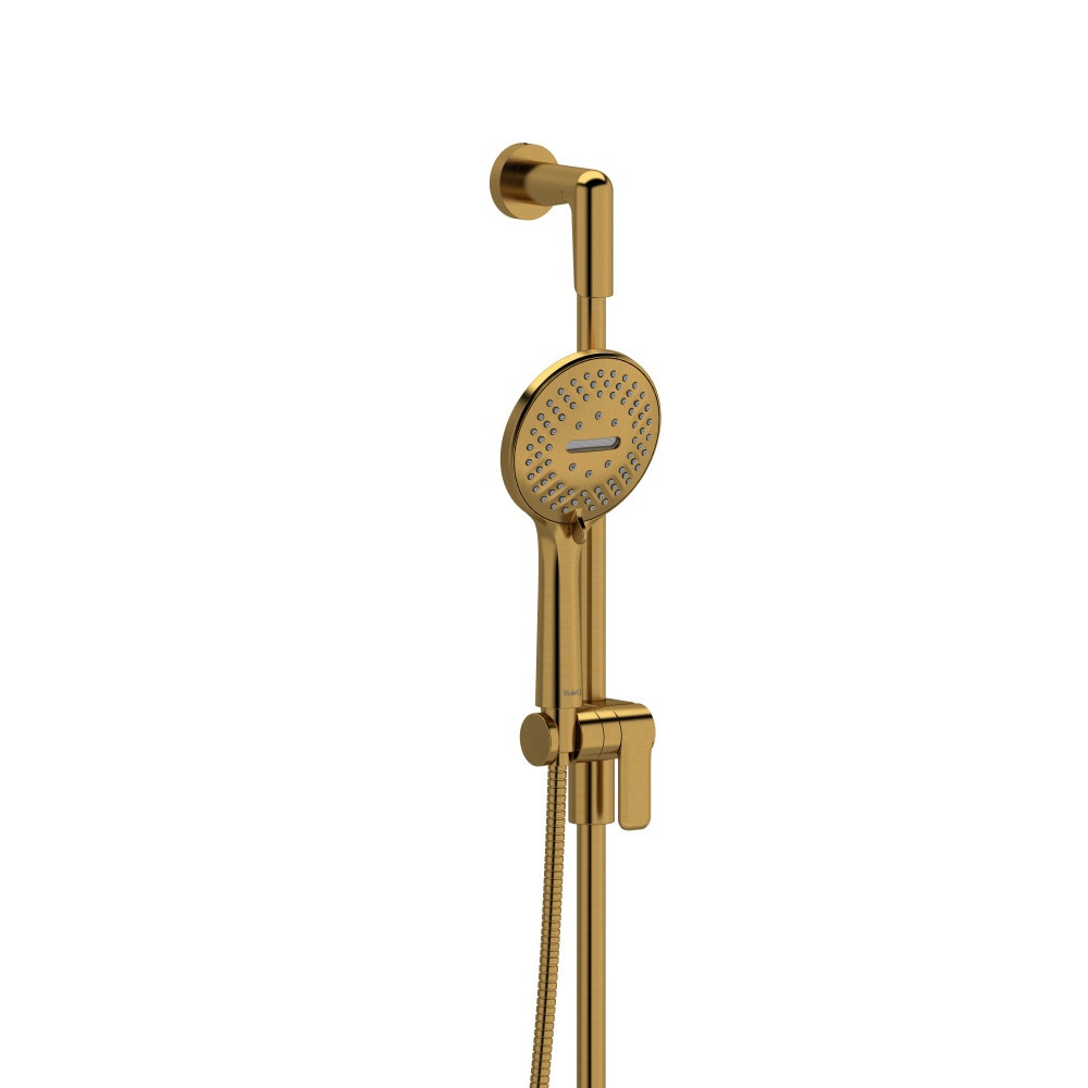 Riobel 4839BG Handshower Set With 37" Slide Bar and 5-Function Handshower - Brushed Gold