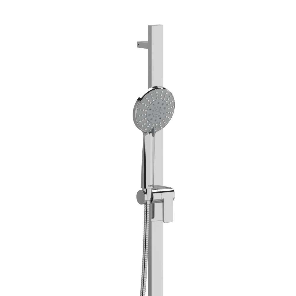 Riobel 4843C Handshower Set With 32" Slide Bar and 4-Function Handshower - Chrome