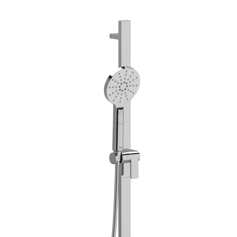 Riobel 4844C Handshower Set With 32" Slide Bar and 4-Function Handshower - Chrome