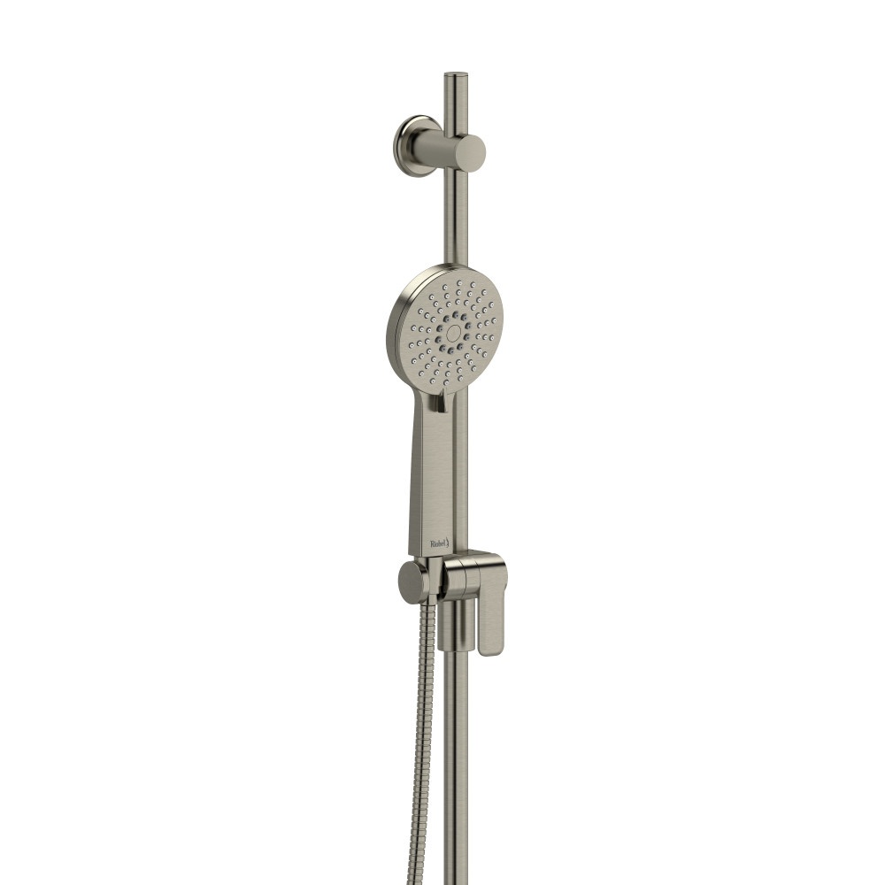 Riobel 4861BN Handshower Set With 35" Slide Bar and 3-Function Handshower - Brushed Nickel