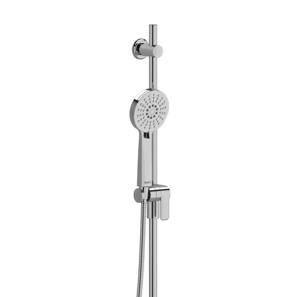 Riobel 4861C Handshower Set With 35" Slide Bar and 3-Function Handshower - Chrome