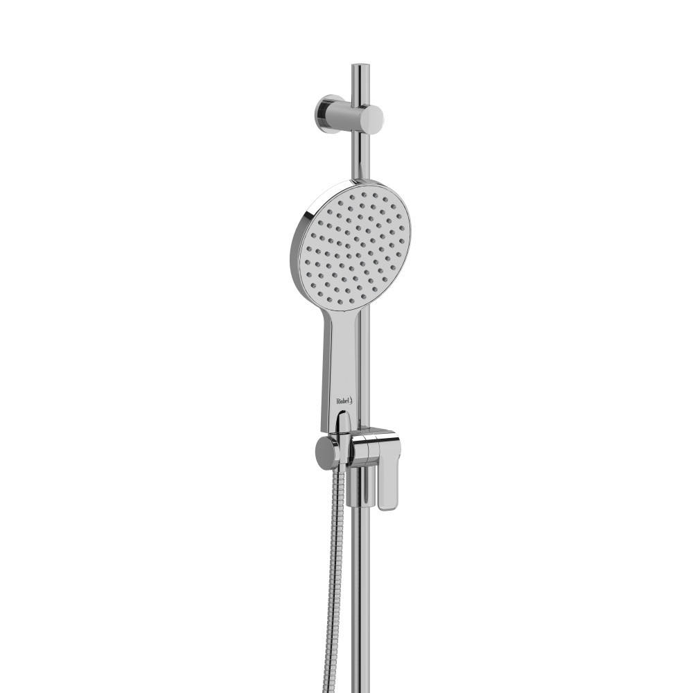 Riobel 4867C Handshower Set With 35" Slide Bar and Single Function Handshower - Chrome
