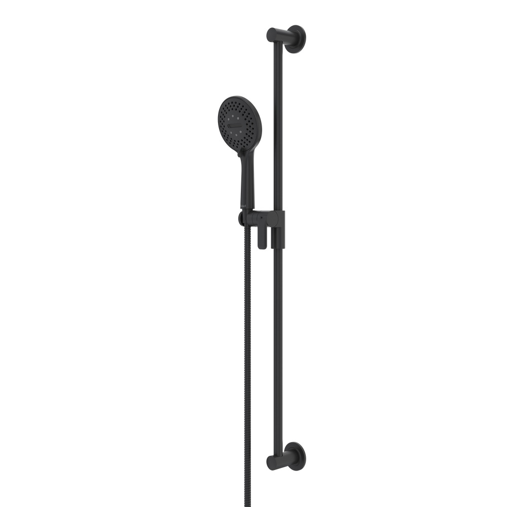 Riobel 4871BK Handshower Set With 36" Slide Bar and 5-Function Handshower - Black