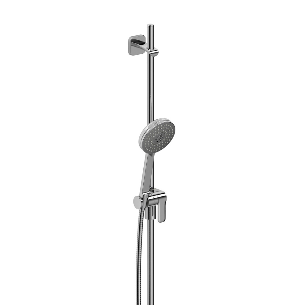Riobel 7007C Handshower Set With 35" Slide Bar and 3-Function Handshower - Chrome