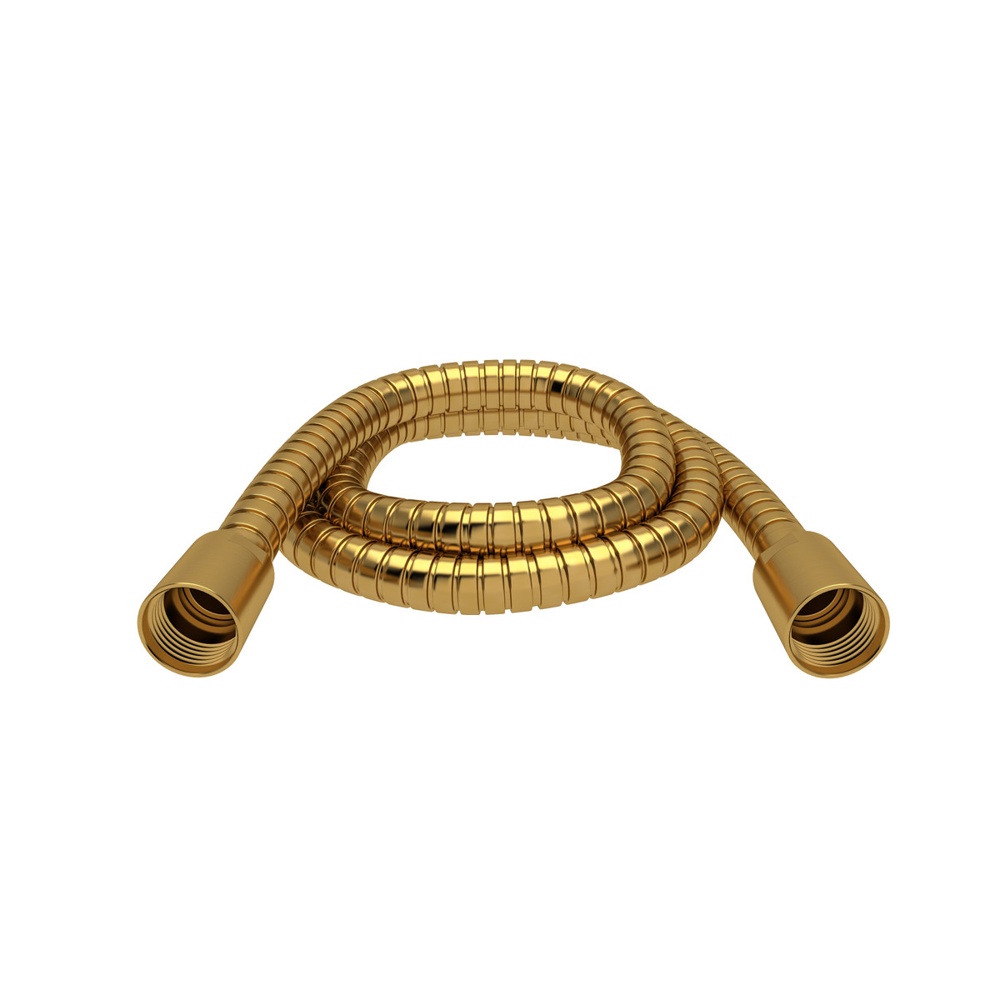 Riobel 7259BG 150 cm (59") double interlock flexible hose, swivel and 2 check valves - Brushed Gold