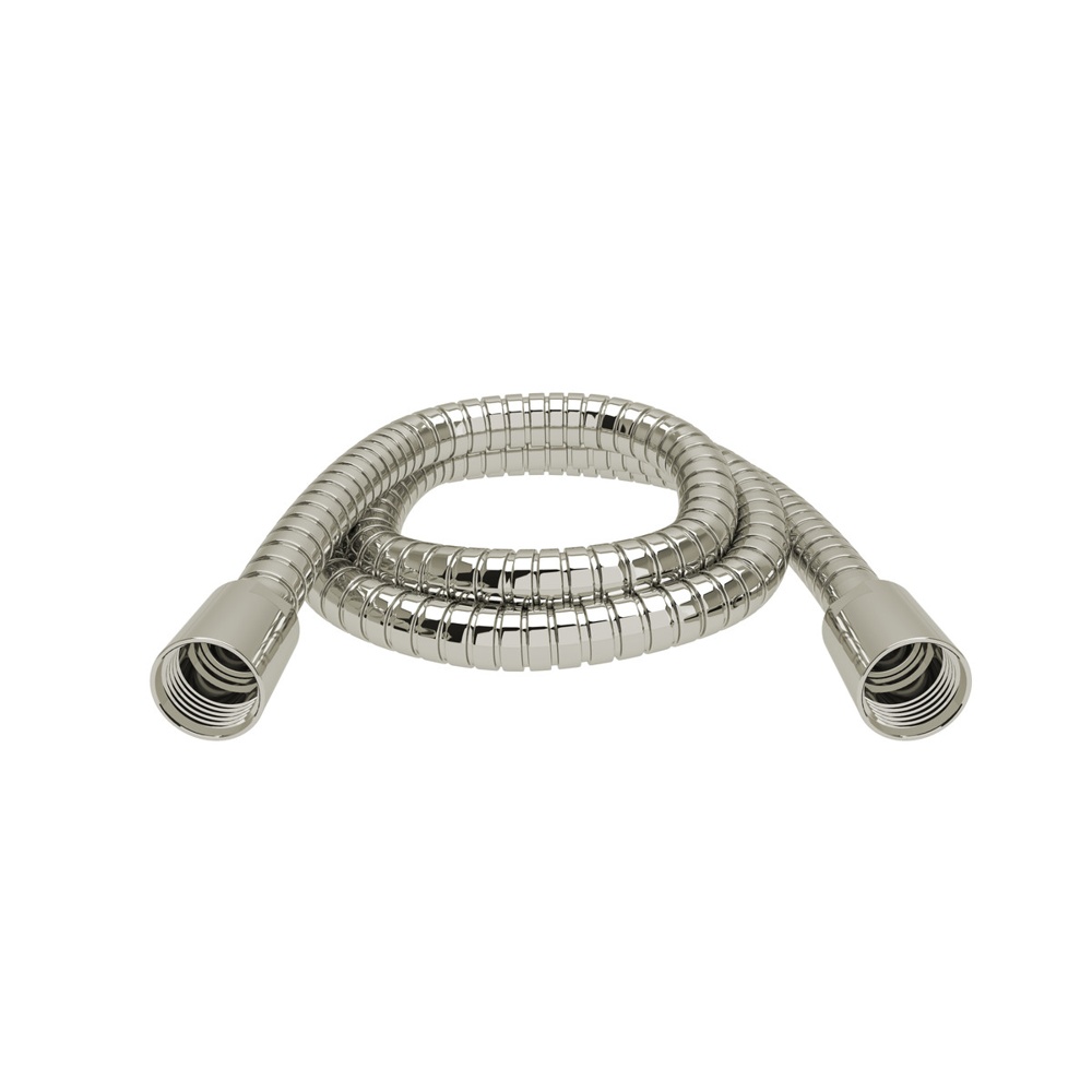 Riobel 7259PN 150 cm (59") double interlock flexible hose, swivel and 2 check valves - Polished Nickel