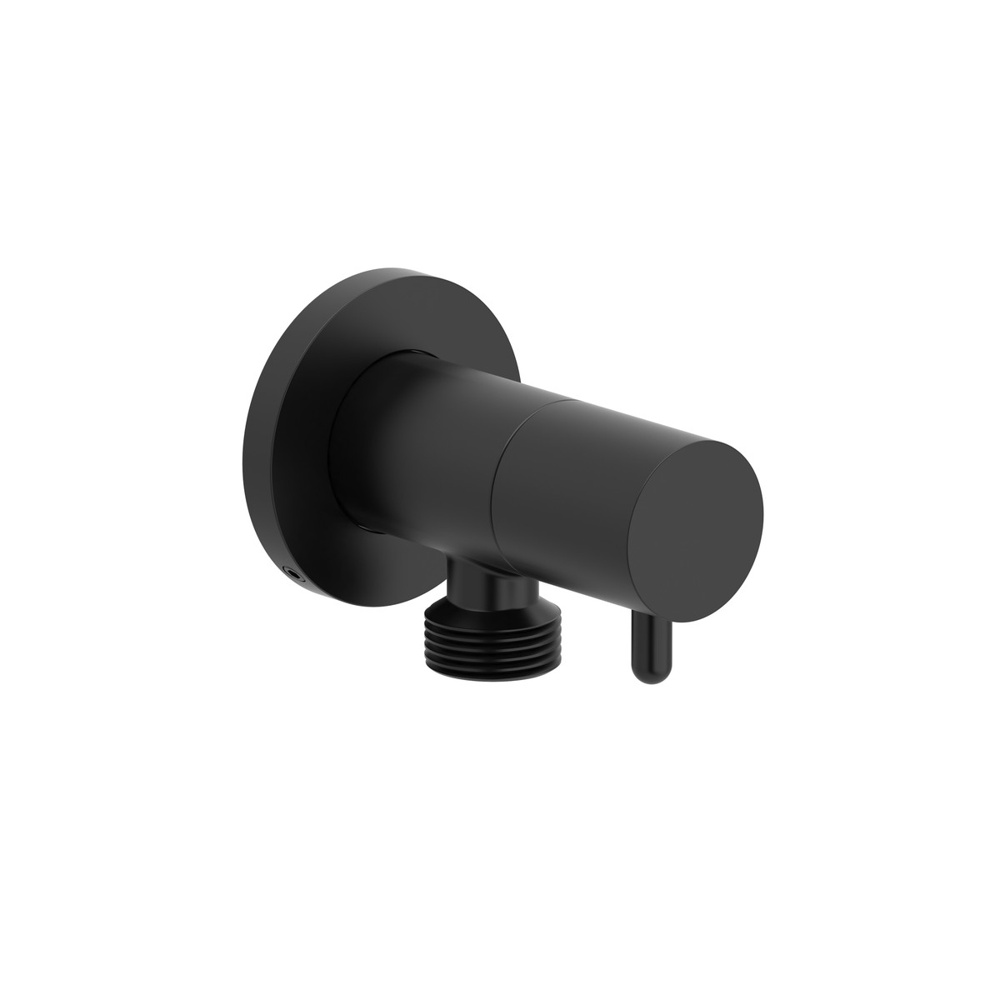 Riobel 790BK Handshower Outlet With Integrated Volume Control - Black