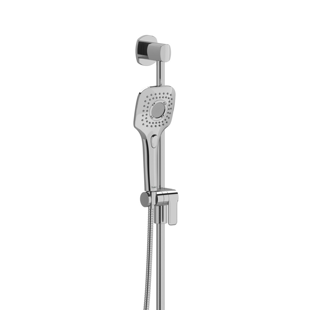 Riobel 8080C Handshower Set With 39" Slide Bar and 4-Function Handshower - Chrome