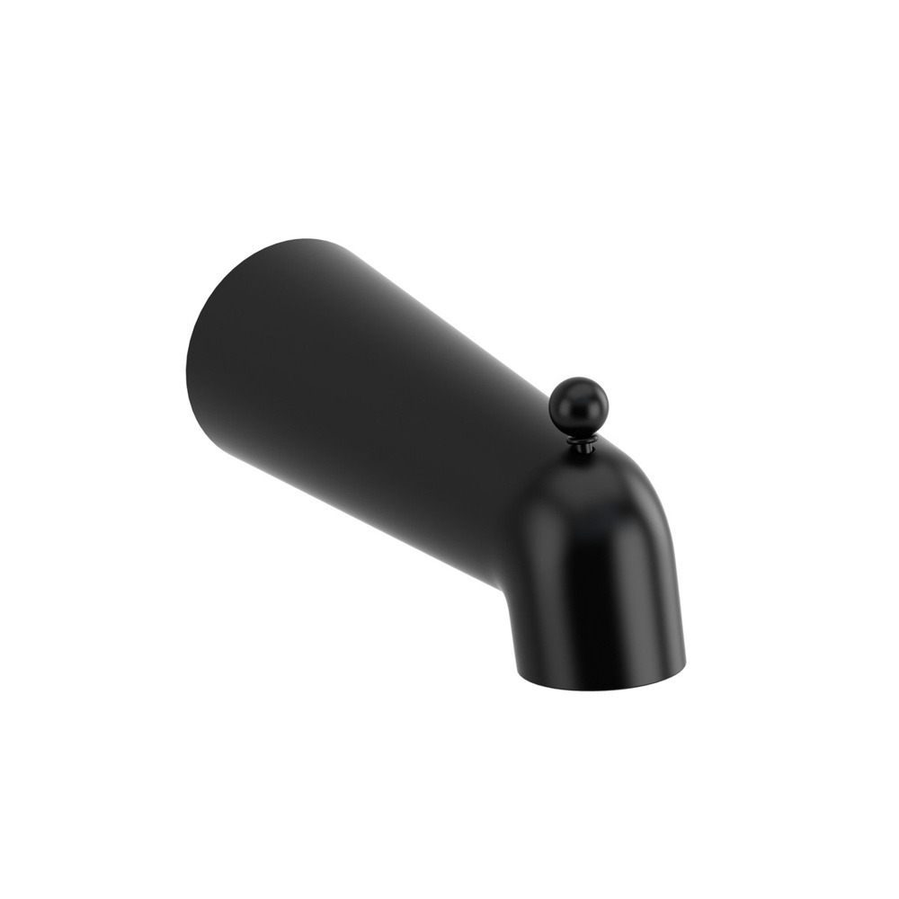 Riobel 871BK Wall Mount Tub Spout With Diverter - Black