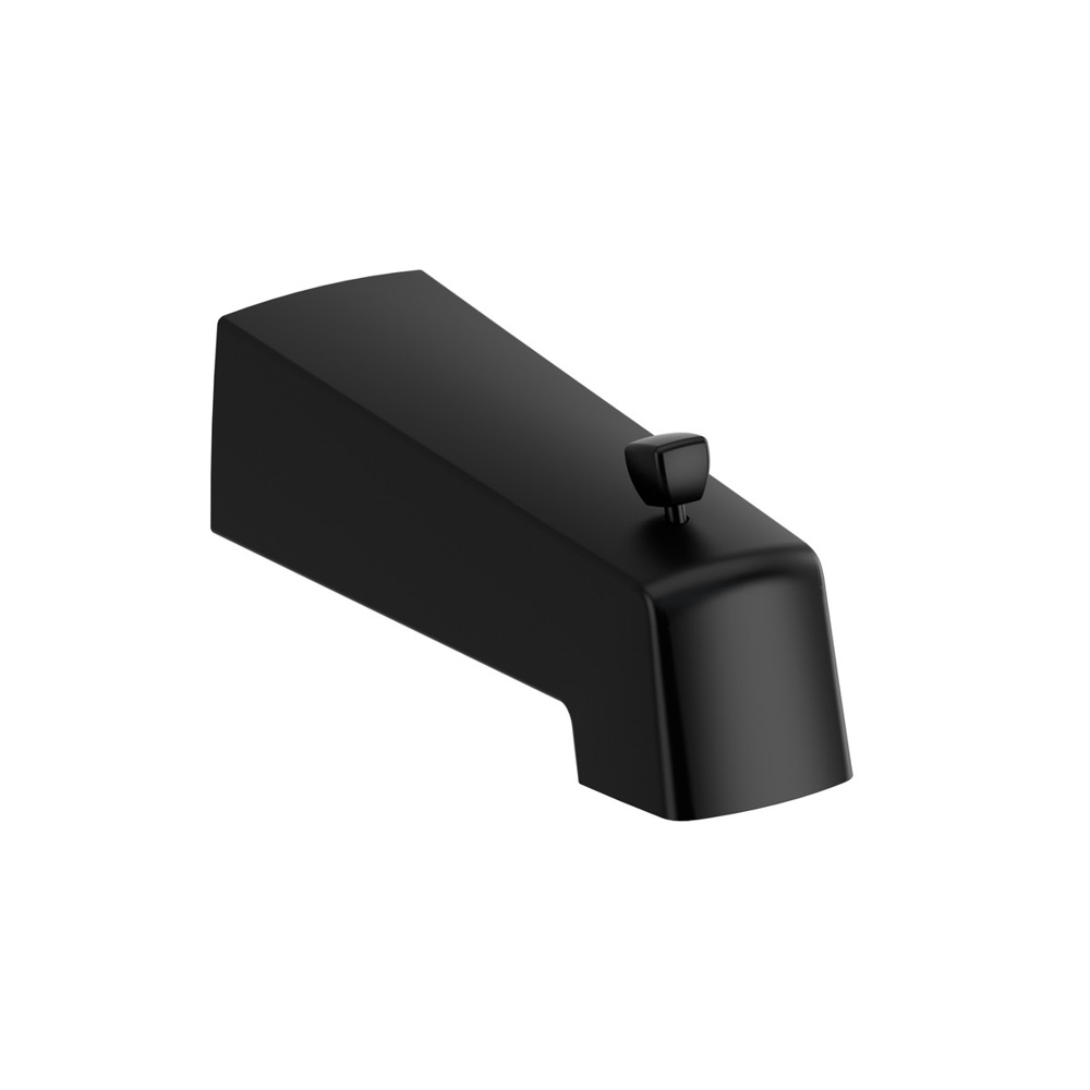 Riobel 891BK Wall Mount Tub Spout With Diverter - Black