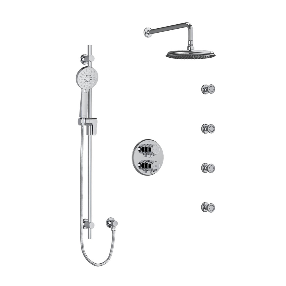 Riobel KIT446MMRDJC-6 Momenti Shower Kit 446 - Chrome