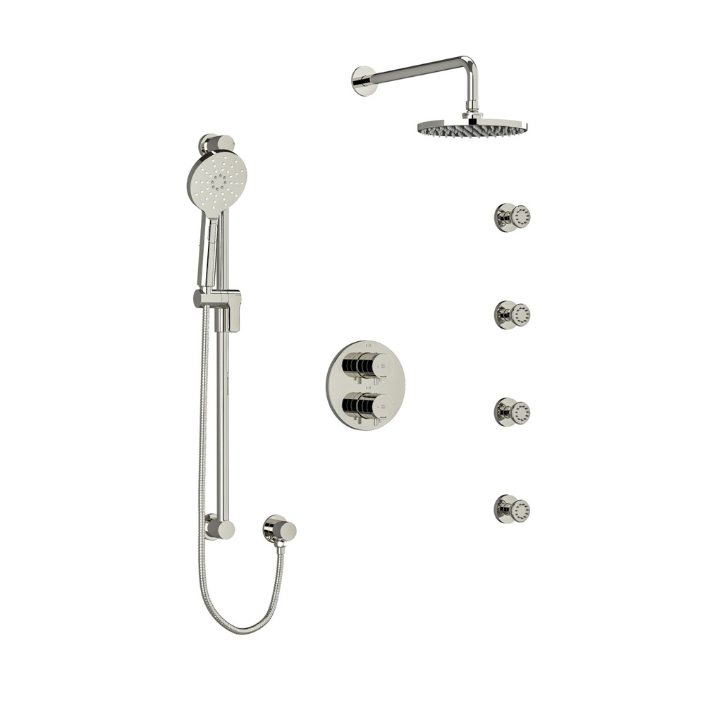 Riobel KIT446RUTMPN-6 Riu Shower Kit 446 - Polished Nickel
