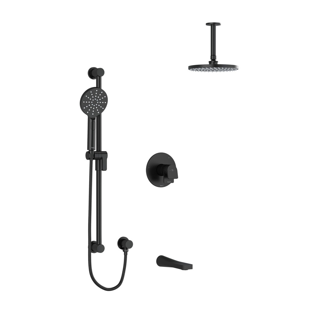 Riobel TKIT1345ODBK-6 Ode Shower Kit 1345 Trim - Black