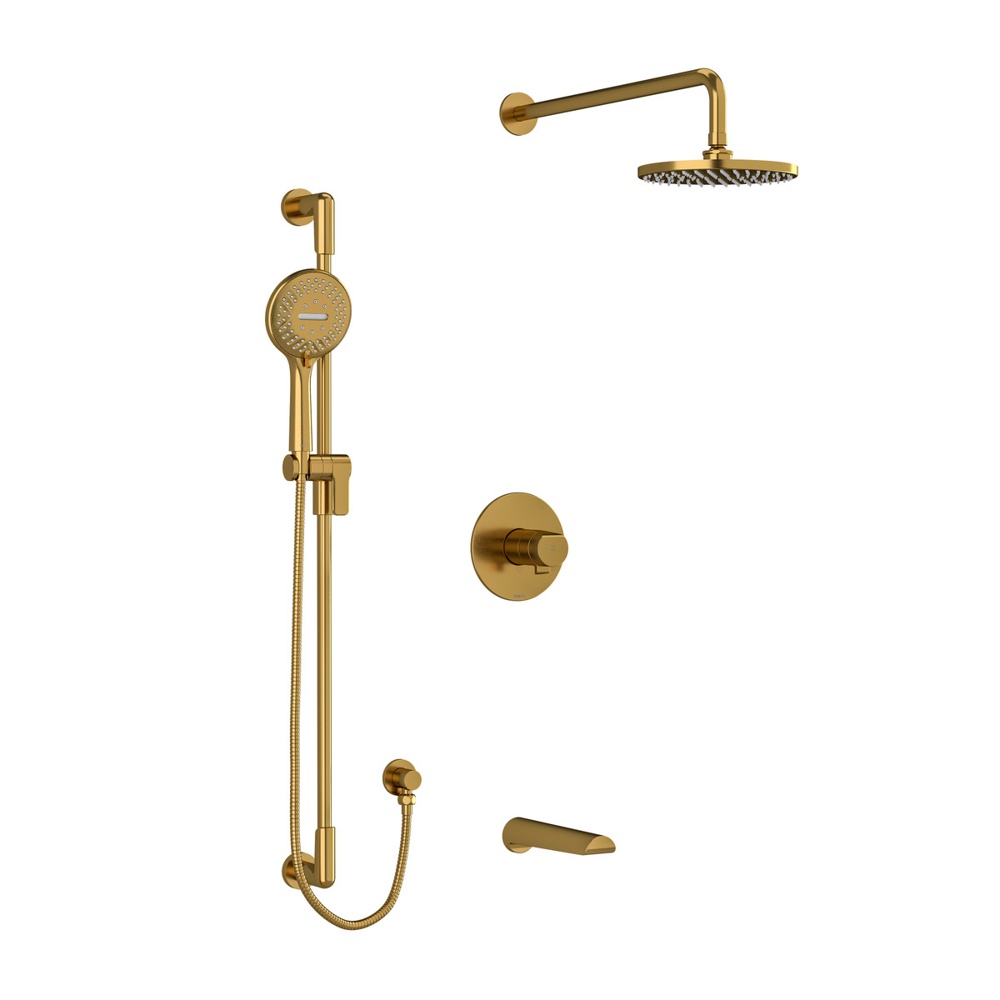 Riobel TKIT1345PBBG-6 Parabola Shower Kit 1345 Trim - Brushed Gold
