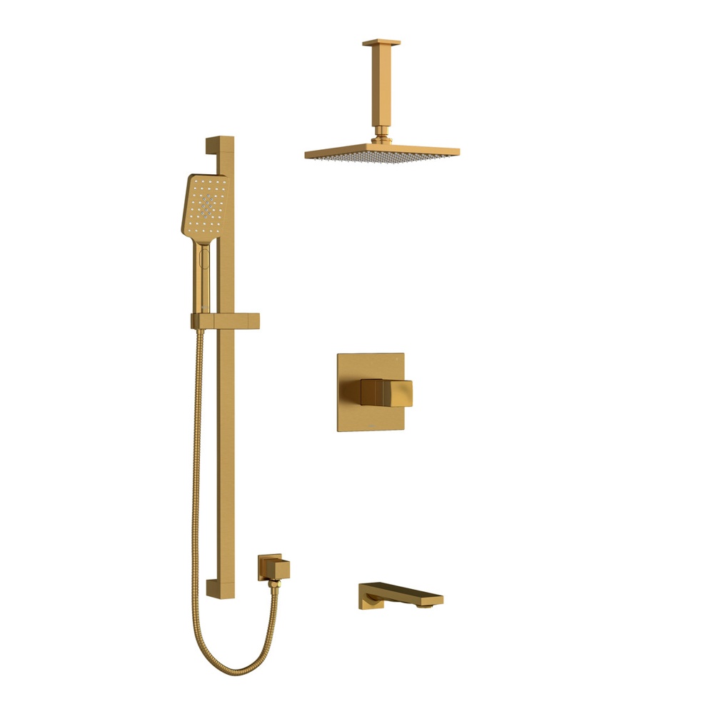 Riobel TKIT1345RFBG-6 Reflet Shower Kit 1345 Trim - Brushed Gold