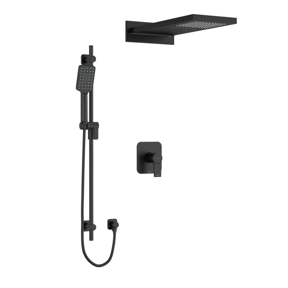 Riobel KIT2745FRBK-EX Fresk Shower Kit 2745 - Black